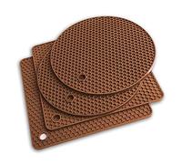 Dessous de plat en silicone - Maniques - Tapis de séchage - Nos ustensiles de cuisine sont résistants à la chaleur jusqu'à 226,7 °C, antidérapants, durables, flexibles, faciles à laver et à sécher et
