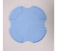 Dessous De Plat En Silicone Pour Friteuse à Air Ninja Crispi Air Fryer Accessoires,Tapis De Plan De Travail Résistant à La Chaleur Pour Ninja Crispy Friteuse Portable 3,8L,4-En-1 Fn101EUGY(Bleu clair)