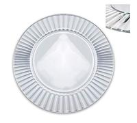 Dessous de plat en verre transparent 32 cm avec motif (Diva)