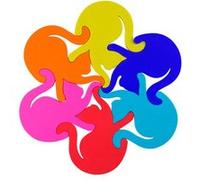 Pylones Dessous de plat Entrechats Multicolore