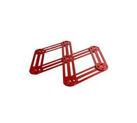 Platerie de service ROGER ORFEVRE Dessous de plat étirable en inox rouge 19x35 cm - - Rouge - Inox