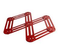 Platerie de service ROGER ORFEVRE Dessous de plat étirable en inox rouge 19x35 cm - - Rouge - Inox