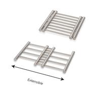 Dessous de plat extensible en inox 22,5 cm à 37 cm Mathon