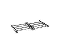 JJA Dessous de plat métal extensible 115178 inox argenté L 22,5 x P 20 cm