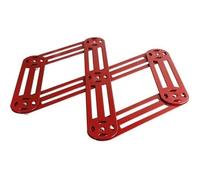 Platerie de service ROGER ORFEVRE Dessous de plat étirable en inox rouge 19x35 cm - - Rouge - Inox