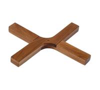 Dessous de plat L21cm en croix Acacia bois foncé - 5five