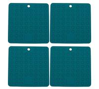 Dessous de plat multifonction en silicone résistant à la chaleur avec coussinets antidérapants pour la cuisine et la cuisine, protège les surfaces des plats chauds et des poêles (vert)