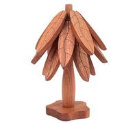 Dessous de plat pliable en bois - Collection de dessous de verre antidérapant - Support décoratif résistant à la chaleur - Pour théière, bouilloire, plats, bols, etc