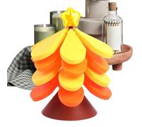 Dessous De Plat Pliant - Sapin De Noël Bois | Support Antidérapant pour Casseroles, Bols, Four, Ondes, Table Ou Cuisine | Idéal Décoration Maison, Appartement, Fêtes Et Repas Dee Noël