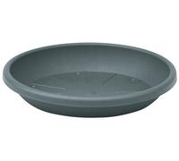 Geli Thermo Plastic Cylindro Soucoupe ronde en plastique pour pot de fleurs 37 cm anthrazit 38