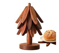 Dessous de plat pour plats chauds, design décoratif antidérapant en forme d'arbre | Ensemble de dessous de plat résistant à la chaleur, pour table à manger, appartement, maison, dortoir, restaurant