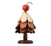 Dessous-de-Plat pour Plats Chauds,sous-Verres en Bois Pliables,Ensemble De Dessous-de-Plat Et Napperons Sapin De Noël - pour Boissons Tasses Plans De Travail Poêles Fruits Automne Maison