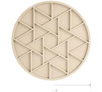 Dessous de plat robuste en silicone avec couche d'isolation thermique et performance antidérapante pour la protection des tables et comptoirs (blanc)