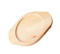 Dessous de Plat Rond en Bois Poignées pour Casseroles et Théières | Surface Rainurée Stable, Protection du Comptoir, Coloris Beige, la Cuisine, Bar, Cafés et Cuisiniers Amateurs