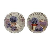 Dessous de plat rond en céramique Lavande de provenza x2 modèles 20 cm