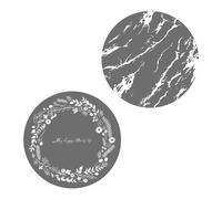 Dessous de plat rond en silicone, dessous de plat en silicone pour assiettes chaudes et maniques chaudes, dessous de plat et dessous de plat pour casseroles et casseroles chaudes, noir, lot de 1