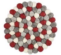 Dessous de plat rond Lana Ardesia - Cilio - Multicolore - Laine Multicolore