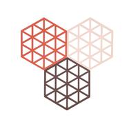 Dessous-de-plat Triangles en Silicone Burned Red/Rose/Kalamata Zone Denmark