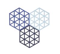Dessous-de-plat Triangles en Silicone Minuit/Indigo/Bleu Zone Denmark
