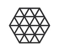 Dessous-de-plat TRIANGLES en silicone Noir Zone Denmark