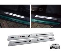Dessous de porte en acier pour Alfa.Romeo Tonale | 2 Pièces Talonnette Protection Avant (intérieur) Seuil Inox Q4 Rapide Sprint Tribut Italien Plug-in Hybride Accessoires Tuning