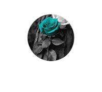 Dessous de Verre absorbants Roses Gris Sarcelle, Dessous de Verre Rond en diatomée de 4 Pouces, Ensemble de Dessous de Verre réutilisables, 4 pièces