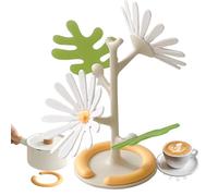 Dessous de Verre avec | Protège-Tables Résistants Aux Hautes Températures,Dessous de Verre en Silicone Anti dérapant pour Plats,pour Plats Chauds Assiettes Bols Comptoir de Cuisine et Théières
