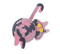 Dessous de verre avec trou de cul de chat, sous-verres de cul de chat crochetés,Les chats boivent des sous-verres | Coussin de tasse, dessous de verre à café et à thé pour les amoureux des chats, cous