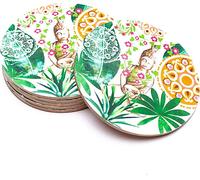 Dessous de verre Buddha Paradis Set 6 pièces --152g