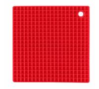 Dessous de verre carré en silicone délicat pour le déjeuner, dessous de verre pour tasses, tasses, décoration de salon, 17,5 cm, pratique
