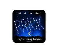 Dessous de verre carré Motif étoiles brillantes