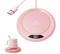 Dessous de verre chauffant pour tasse à boisson - Réchauffeur électrique de 20 W, station de maintien au chaud | Machine à vapeur liquide, accessoire de table de bureau, idée cadeau parfaite pour la f