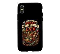 Dessous de Verre Crazy Clown Called Life Carnival Coque pour iPhone X/XS