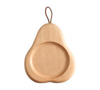 Dessous de verre de bar - Tapis en bois anti-fuite et résistant à la chaleur | Dessous de verre en forme de poire de style ferme, protection en bois de hêtre, ensemble de sous-verres pour la maison