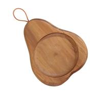 Dessous de verre de bar - Tapis en bois anti-fuite et résistant à la chaleur | Dessous de verre en forme de poire de style ferme, protection en bois de hêtre, ensemble de sous-verres pour la maison