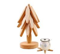 Dessous de verre design arbre, art pour sous-verres en bois, dessous de verre pour plats chauds, tapis de table anti-brûlure, tapis d'isolation anti-brûlure pour les petits