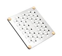 Dessous de Verre en Acier Inoxydable - Porte-gobelet en métal, Base Double Couche | Bouclier de Protection de de Table isolé, pour Four à Manger, cuiseur de Nourriture, Vacances, fête d'annive