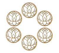 Dessous de verre en bois ou plexigglass 10 cm en lot de 2, 4, 6 fleurs de vie, arbre de vie, Métatron, lotus, main de Fatma, OM ou Aum, décoration spirituelle