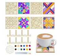 Dessous de verre en bois pour travaux manuels, peinture, centres de table faits maison | Dessous de verre en bois pour bricolage, Noël, bureau, maison, salle de classe, table basse