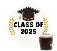 Dessous-de-verre en bois pour verres et table - Porte-gobelet moderne gradué 2025 pour maison, cuisine, plage - Unisexe