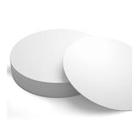 Dessous de Verre en Carton Vierge I sous de Verre à Peindre Cercle (50 pièces) Couvercle de bière Rond Non imprimées