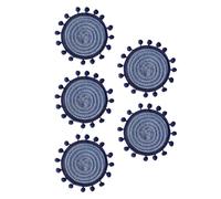 Dessous de verre en coton tissé moderne pour boissons - Pour tasse, bouteille, bol, salon, chambre, cuisine, bar, Noël, pendaison de crémaillère