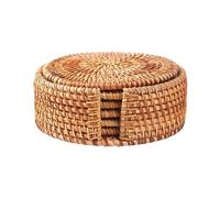 Dessous De Verre en Fibres Végétales Lavables À L'épreuve Coussin Isolant pour Boissons Dessous De Plat en Biologique Essentiel pour La Cuisine