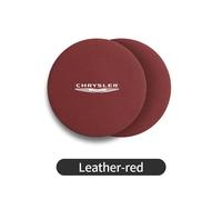 Dessous De Verre En Polymère Antidérapant Pour Voiture,Coussretours Porte-Gobelet À Eau,Accessoires Pour Fusible,Voyager,Pacific,Crossfire,Sebring,Android,Aspen,2 Pièces - Type Leather-Red-2pcs