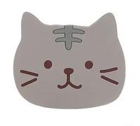 Dessous de verre en silicone antidérapant en forme de chat, résistant à la chaleur et flexible pour une utilisation avec des tasses et des tasses pour garder les surfaces propres et sûres (5)