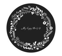 Dessous de verre en silicone | Dessous de verre en silicone pour vaisselle et porte-casserole chaud,Coussins et sous-verres de cuisine pour casseroles, noir, lot de 1