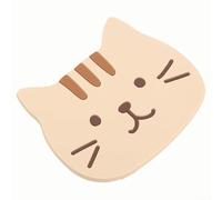 Dessous de verre en silicone résistant à la chaleur et flexible en forme de chat pour garder les tasses stables et protéger les tables de la chaleur et des rayures lors d'un usage quotidien (3)