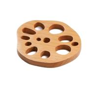 Dessous De Verre en Tranches Protecteur Vaisselle Tapis Boisson Résistant À La pour Cuisine Le Bureau Et Cérémonie des Thés Dessous Plat en Bois Hêtre