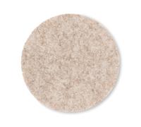 Dessous de verre feutre audacieux et long série ALIA beige 10 cm 4 pièces