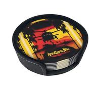 Dessous de Verre imprimé Apocalypse Now (Lot de 6) • Dessous de Verre Ronds pour café, bière, vin • Décoration pour la Maison, la Cuisine ou Le Bureau